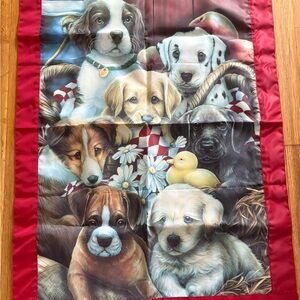 Charming Puppy Flag with vibrant colors